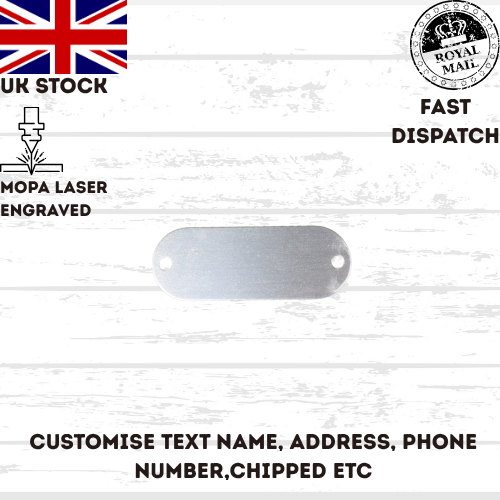 Engraved Dog Tag Personalised ID Tags Name BAR Pet Cat Tags Animal Cat Collar
