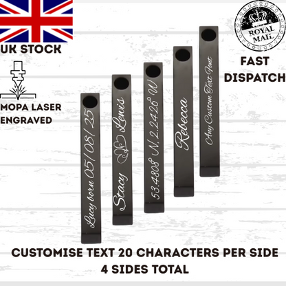 45 cm Necklace Chain Bar 5mm X 40mm Personalised Gift