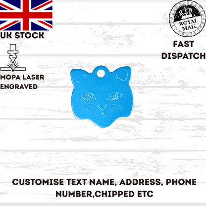 Engraved Dog Tag Personalised ID Tags Name Disc Pet Cat Tags Animal Cat Collar