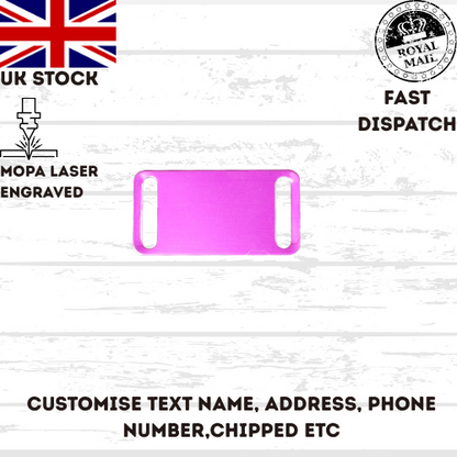 Engraved Dog Tag Personalised ID Tags Name BAR Pet Cat Tags Animal Cat Collar
