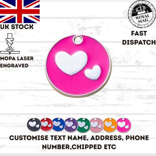 Engraved Dog Tag Personalised ID Tags Name Disc Pet Cat Tags Animal Cat Collar