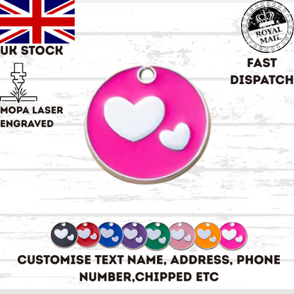 Engraved Dog Tag Personalised ID Tags Name Disc Pet Cat Tags Animal Cat Collar