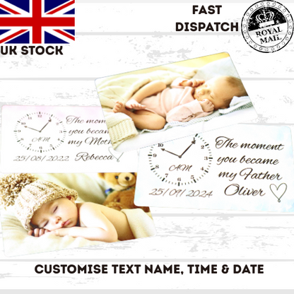 The moment you became my MUM keychain and wallet card options FREE GIFT BAG