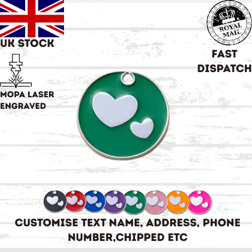 Engraved Dog Tag Personalised ID Tags Name Disc Pet Cat Tags Animal Cat Collar