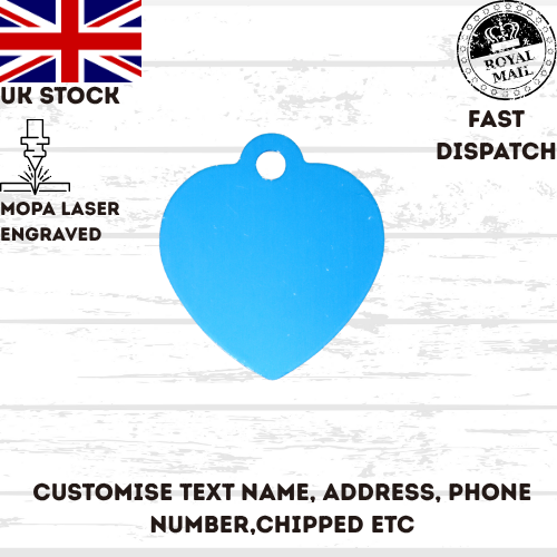 Engraved Dog Tag Personalised ID Tags Name HEART Pet Cat Tags Animal Cat Collar