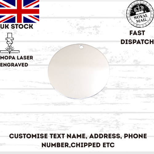 Stainless Steel Mixed Shape Tag Pendants Personlised dog cat other UK stock
