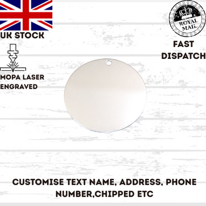 Stainless Steel Mixed Shape Tag Pendants Personlised dog cat other UK stock