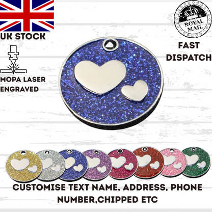 Engraved Dog Tag Personalised ID Tags Name Disc Pet Cat Tags Animal Cat Collar