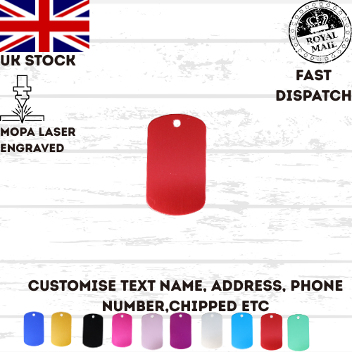 Engraved Dog Tag Personalised ID Tags Name MILITARY Pet Cat Tags Cat Collar