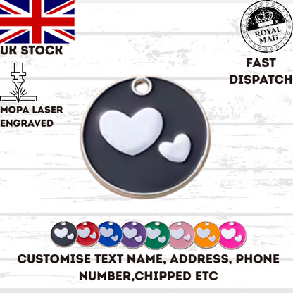 Engraved Dog Tag Personalised ID Tags Name Disc Pet Cat Tags Animal Cat Collar