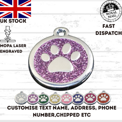 Engraved Dog Tag Personalised ID Tags Name Disc Pet Cat Tags Animal Cat Collar