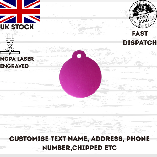 Engraved Dog Tag Personalised ID Tags Name Disc Pet Cat Tags Animal Cat Collar
