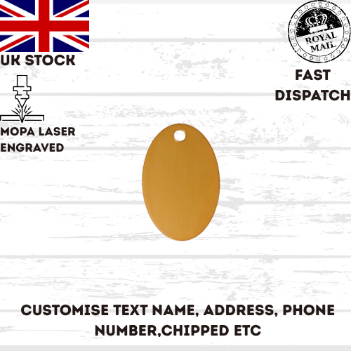 Engraved Dog Tag Personalised ID Tags Name OVAL Pet Cat Tags Animal Cat Collar