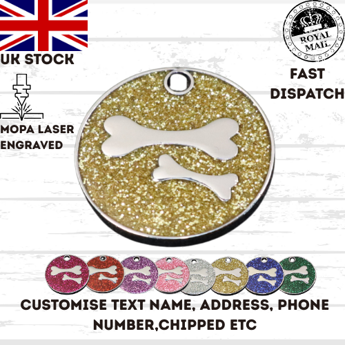 Engraved Dog Tag Personalised ID Tags Name Disc Pet Cat Tags Animal Cat Collar