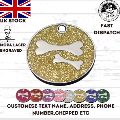 Engraved Dog Tag Personalised ID Tags Name Disc Pet Cat Tags Animal Cat Collar