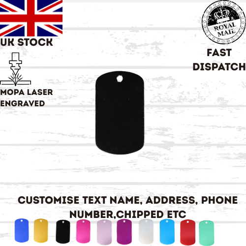 Engraved Dog Tag Personalised ID Tags Name MILITARY Pet Cat Tags Cat Collar