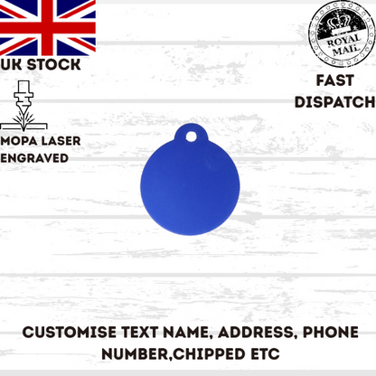 Engraved Dog Tag Personalised ID Tags Name Disc Pet Cat Tags Animal Cat Collar