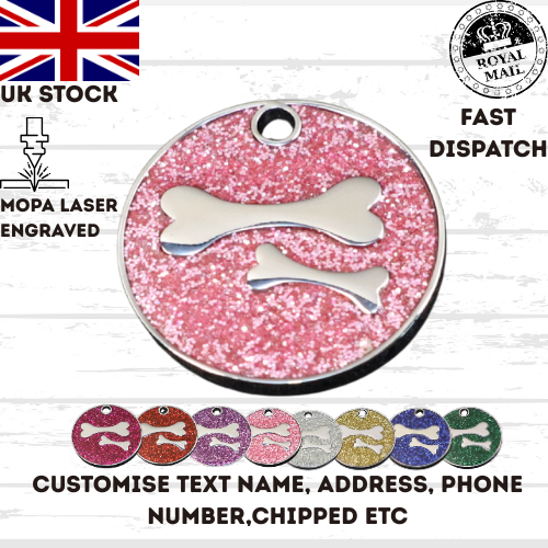 Engraved Dog Tag Personalised ID Tags Name Disc Pet Cat Tags Animal Cat Collar