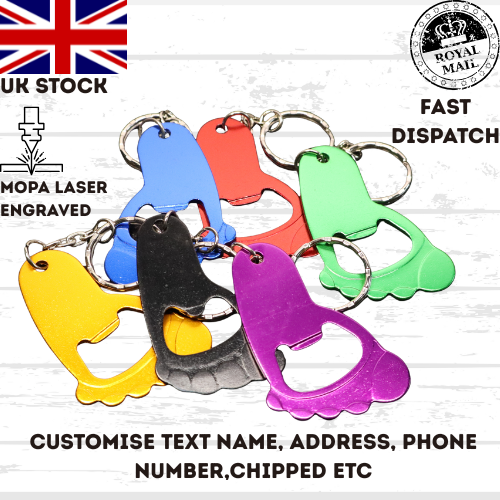 Baby Shower Bottle Opener Personalized Baby Foot Shaped Keychain
