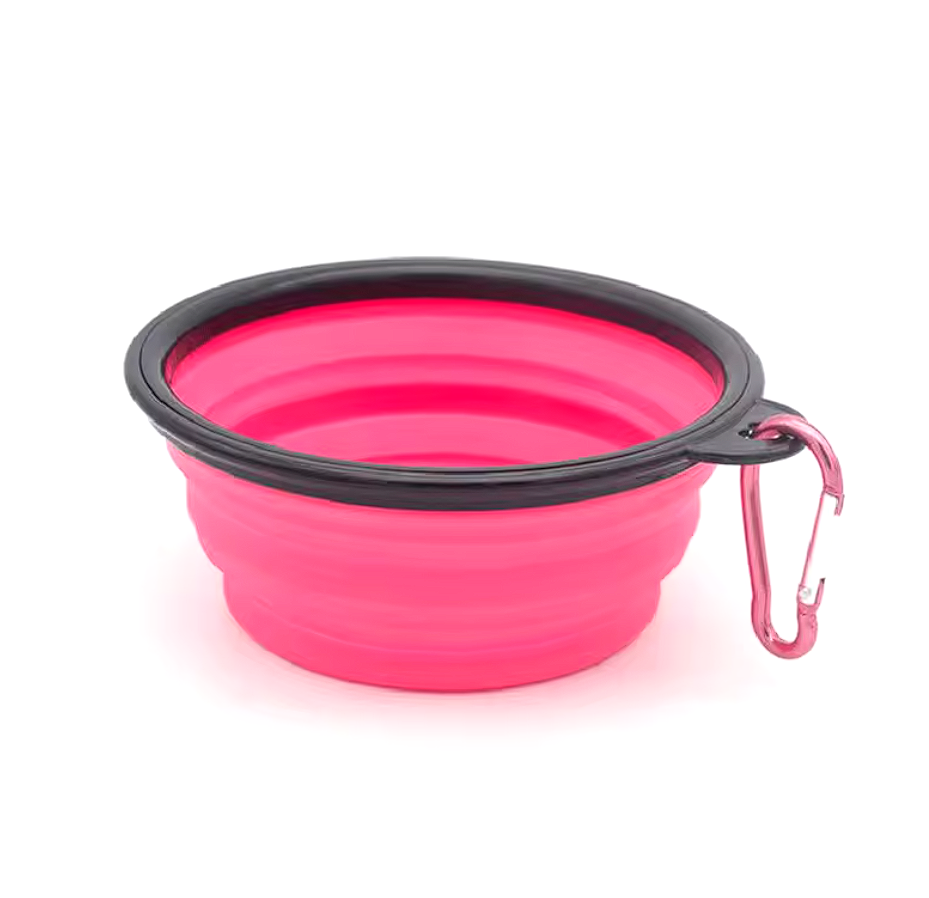 Collapsible Dog Cat Pet Bowls Food Water Feeding Silicone Portable