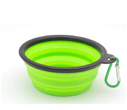Collapsible Dog Cat Pet Bowls Food Water Feeding Silicone Portable
