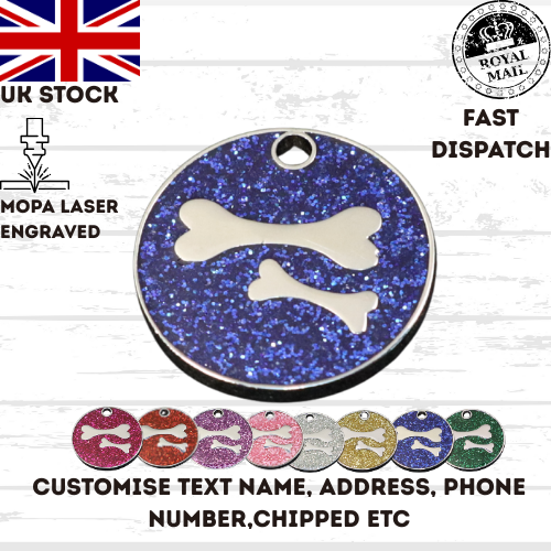 Engraved Dog Tag Personalised ID Tags Name Disc Pet Cat Tags Animal Cat Collar