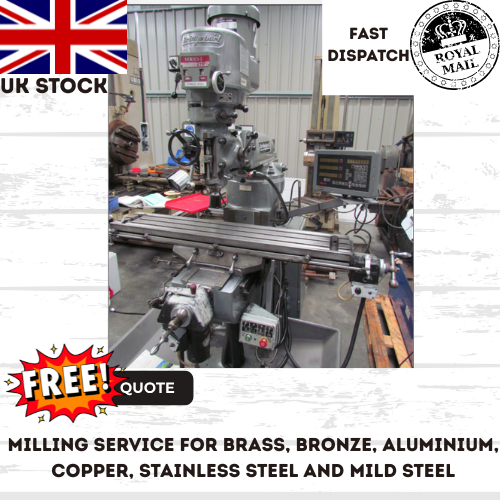 Aluminium Milling Service Facing Slotting Drilling Tapping Boring Reaming