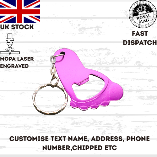 Baby Shower Bottle Opener Personalized Baby Foot Shaped Keychain