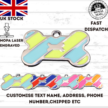 Engraved Dog Tag Personalised ID Tags Name Disc Pet Cat Tags Animal Cat Collar