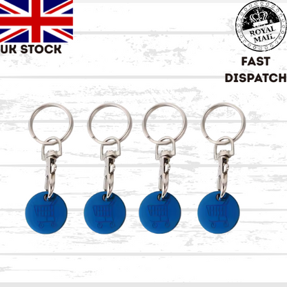 Shopping Trolley Token Metal Tokens Key Ring Decorative Keychain Multipurpose
