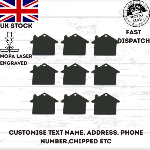Engraved Dog Tag Personalised ID Tags Name HOME Pet Cat Tags Animal Cat Collar