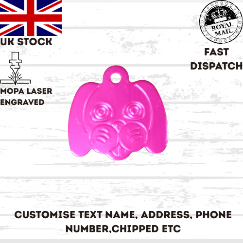 Engraved Dog Tag Personalised ID Tags Name Disc Pet Cat Tags Animal Cat Collar