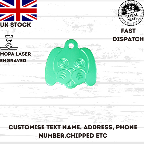 Engraved Dog Tag Personalised ID Tags Name Disc Pet Cat Tags Animal Cat Collar
