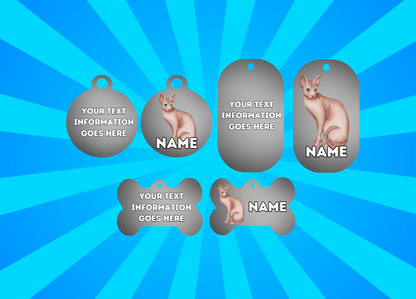 SPYHNX Cat Pet Personalised Own Photo Round, Dog Bone, Military Tag