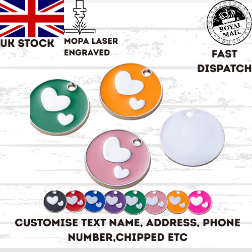 Engraved Dog Tag Personalised ID Tags Name Disc Pet Cat Tags Animal Cat Collar