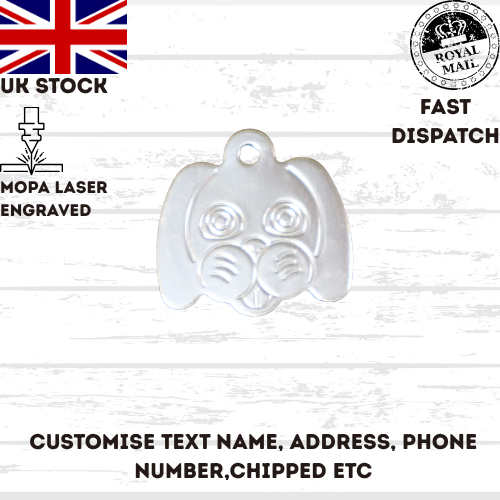 Engraved Dog Tag Personalised ID Tags Name Disc Pet Cat Tags Animal Cat Collar