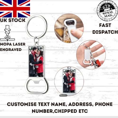 Custom BOTTLE OPENER wedding birthday new baby sublimated your image