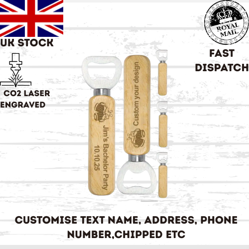 Custom BOTTLE OPENER wedding birthday new baby sublimated your image
