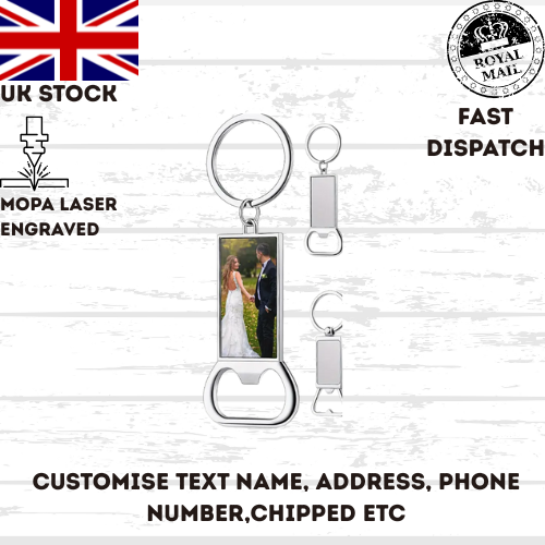 Custom BOTTLE OPENER wedding birthday new baby sublimated your image
