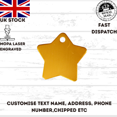 Cat Dog Pet Tag Personalised Laser Engraved ID Tags UK stock