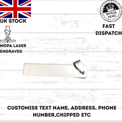 Stainless Steel Mixed Shape Tag Pendants Personlised dog cat other UK stock