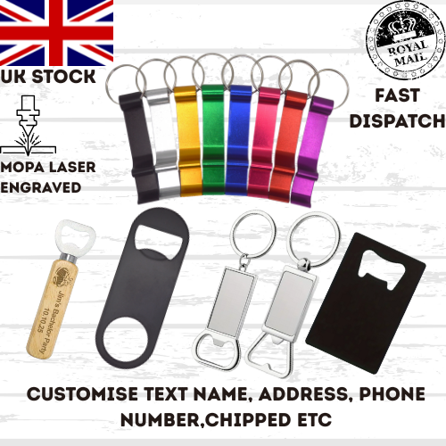 Custom BOTTLE OPENER wedding birthday new baby sublimated your image