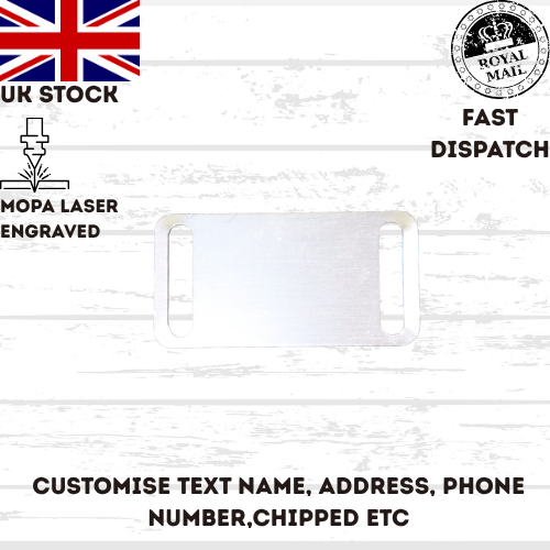 Engraved Dog Tag Personalised ID Tags Name BAR Pet Cat Tags Animal Cat Collar