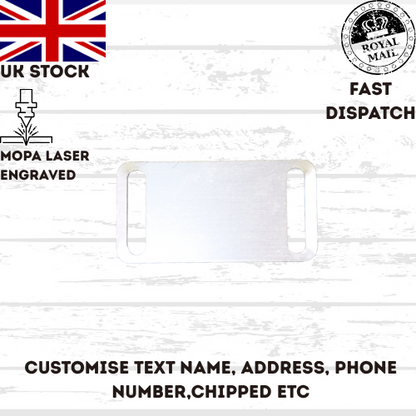 Engraved Dog Tag Personalised ID Tags Name BAR Pet Cat Tags Animal Cat Collar