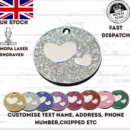 Engraved Dog Tag Personalised ID Tags Name Disc Pet Cat Tags Animal Cat Collar
