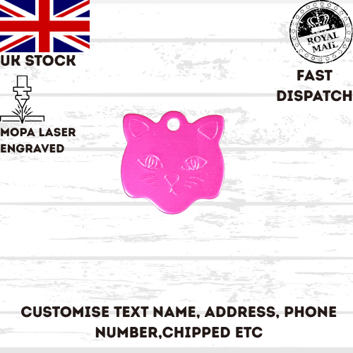 Engraved Dog Tag Personalised ID Tags Name Disc Pet Cat Tags Animal Cat Collar