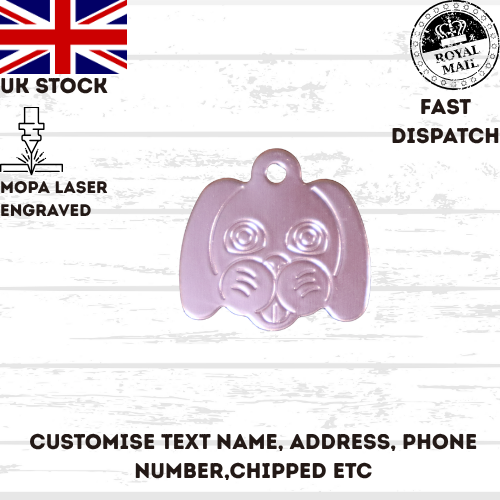 Engraved Dog Tag Personalised ID Tags Name Disc Pet Cat Tags Animal Cat Collar