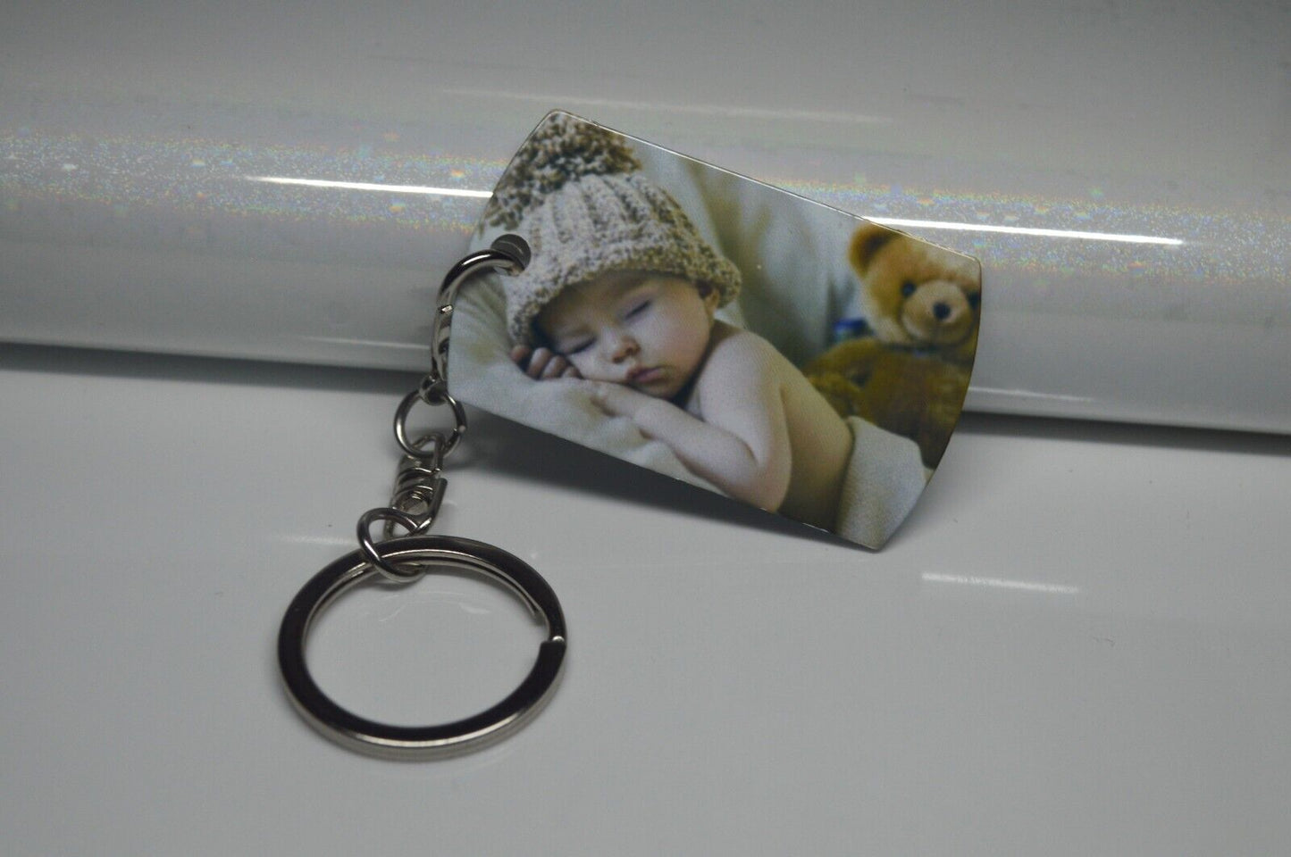 The moment you became my DAD keychain and wallet card options FREE POSTAGE