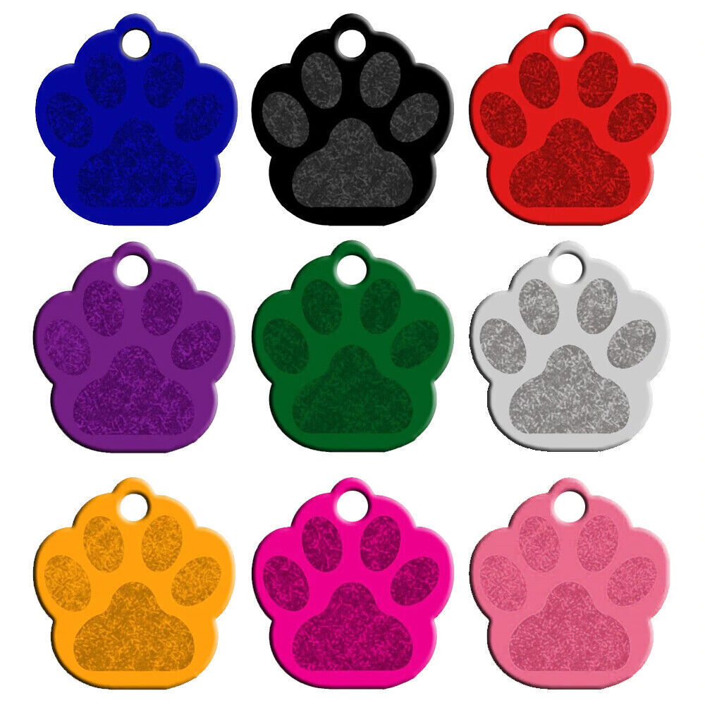 Engraved Dog Tag Personalised ID Tags Name Disc Pet Cat Tags Animal Cat Collar