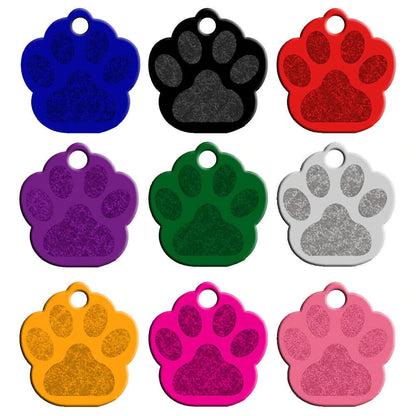 Engraved Dog Tag Personalised ID Tags Name Disc Pet Cat Tags Animal Cat Collar